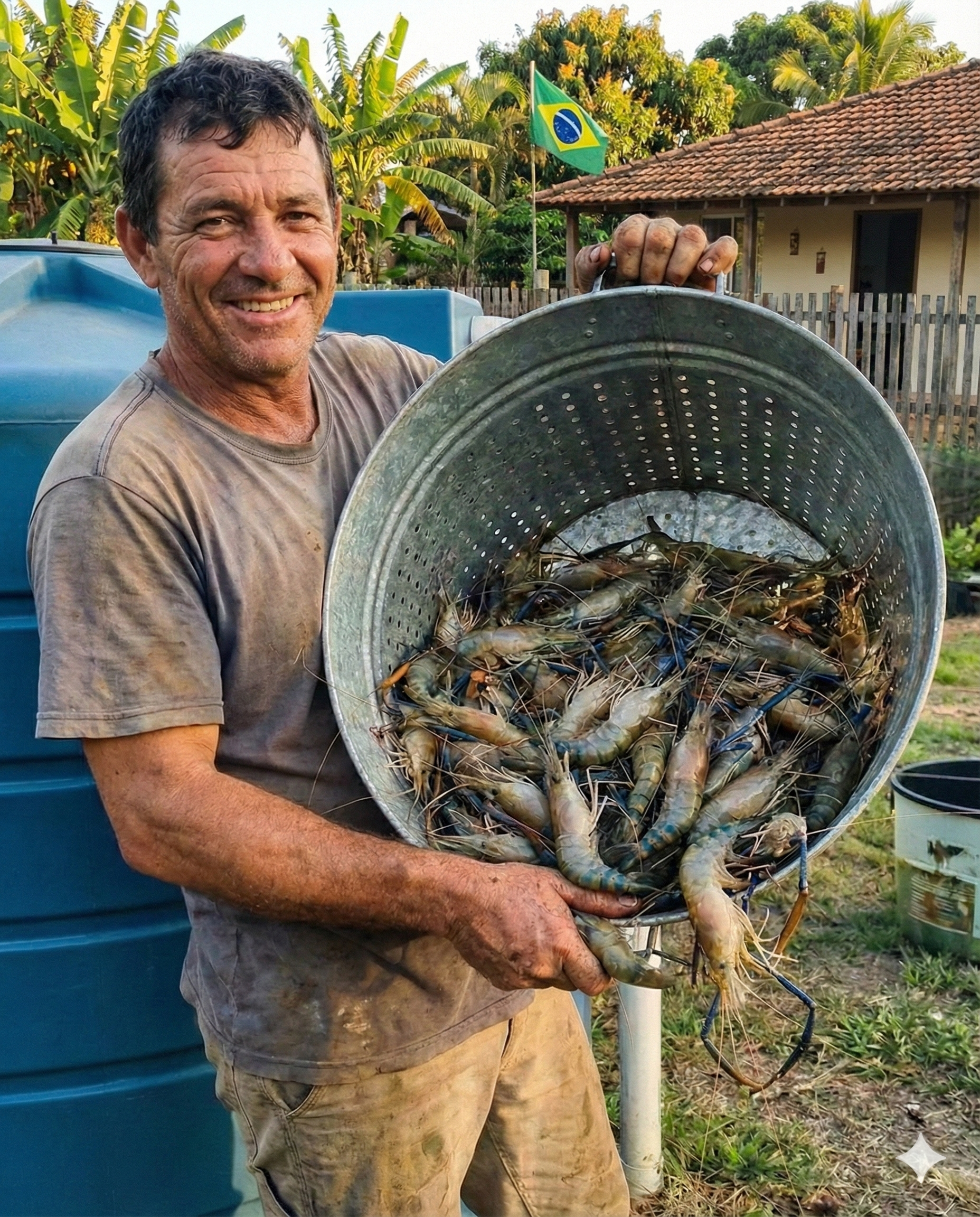 Produção de Camarão